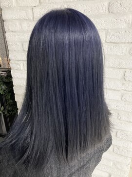 ヘアバイプルーヴ(Hair by PROVE) ブリーチ1回でできるダークブルーカラー☆