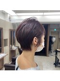20代30代40代ナチュラルベリーショートピンクアッシュ無造作