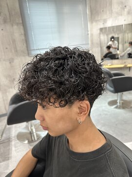 ビカムメンズヘアー 栄店(become men's hair) プードルパーマ×刈り上げマッシュ／名古屋栄メンズヘアカット