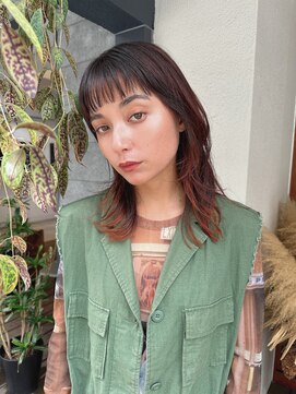 ルービック 豊中(Rubik's) ハイレイヤー×インナーカラー/オレンジカラー