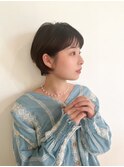 耳掛けショート/ショートボブ/マッシュショート