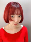 チェリーレッドフリンジスタイル