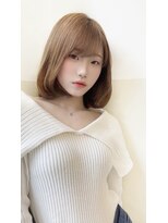 ボヌール 銀座並木通り店(Bonheur) [Stylist 田中] シルキーベージュ×タンバルモリヘア