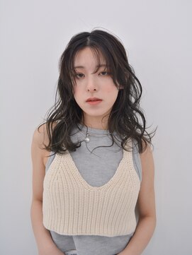 テトテ 門戸厄神店(tetote) ゆるふわカール　/　アッシュブラック