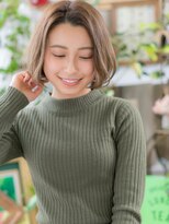 カバーヘア ブリス 大宮西口(COVER HAIR bliss)&nbsp;センターパートx3Dハイライト小顔大人ボブc5大宮20代30代40代