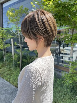 ラル(Lull) 【奥山敬大】大人カワイイ/丸みショート/グレーベージュ