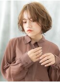 ふわカールでフレンチカジュアルミディヘアn小山20代30代40代