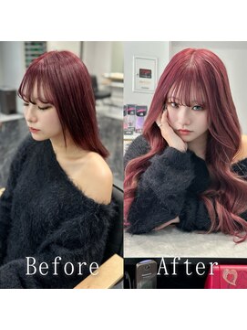 あるじゃんすー 池袋店 マゼンタピンク#シールエクステ#イメチェン#韓国#くびれ#