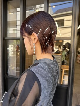 サンド 表参道(sand) ショートボブ縮毛矯正 10代20代30代40代