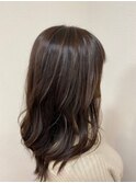 ゆり巻き 明るめ白髪ぼかし