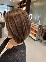 パーク(PARK.umeda)&nbsp;脱白髪染めハイライト×グレージュ