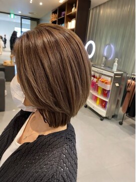 パーク(PARK.umeda) 脱白髪染めハイライト×グレージュ