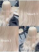 12066髪質改善金髪ホワイトブロンドマロンベージュストレート
