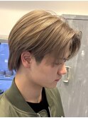 ☆センターパートウルフ×ミルクティーベージュ