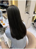 オリーブグレージュ/透明感カラー/髪質改善トリートメント