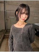 似合わせカット韓国ボブくびレイヤーメルティカラー大阪