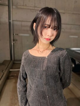 サンド 大阪梅田(sand) 似合わせカット韓国ボブくびレイヤーメルティカラー大阪