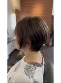 ハイライトショートボブ