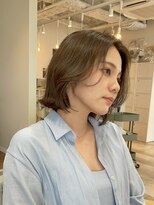 ザックジングウ 表参道(ZACC JINGU)&nbsp;ボブ/外ハネ/ベージュ