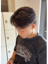 メンズギフト(men's GIFT)&nbsp;フェザーパーマ毛流れセンターパートツーブロック刈り上げ