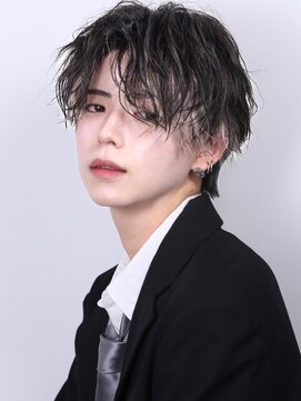 リップス 池袋(LIPPS) ツイストシャドーパーマインナーカラーセンターパート