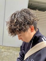 ジーニー 新百合ヶ丘(Genie)&nbsp;フェザーパーマサーフカール刈り上げセンターパート