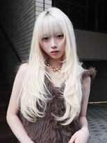 アルバム 銀座(ALBUM GINZA)&nbsp;似合わせカットハイトーンブロンドブリーチ顔周りレイヤー_F1224