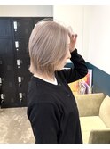 ブリーチ2回で作るミルクティーグレージュstylist聖斗