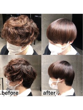 メンズサロン エノア 銀座店(ENORE) メンズ縮毛矯正/曲がる縮毛矯正/メンズ髪質改善/メンズカット