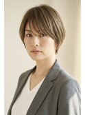 透明感高発色ベージュで白髪ぼかし