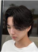 ミディアムスタイルフェザーパーマ
