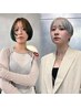 【大人気】カラー(リタッチ)+デザインカット+TOKIO TR 16000円→14000円