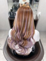 ヘアーデザインルアナ(Hair design Luana.)&nbsp;エクステでつくるハイライトスタイル
