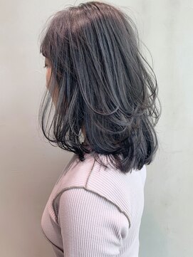 アイティー バイ アルバム 中野店(IT by ALBUM) レイヤーカット_オリーブカラーハイライトカラー_ba308242