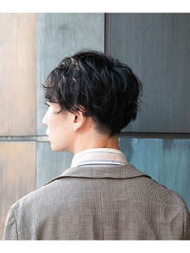 エヌドットバーバー ギンザ(N.BARBER GINZA) お淑やかな雰囲気で魅了 ラウンドMIXパーマ【銀座】<理容室>