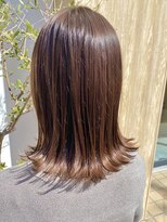 トリート 妙典店(TREAT)&nbsp;ナチュラルブラウン×切りっぱなし＿TREAT妙典