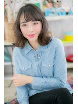 ミック ヘアアンドビューティー 大山店(miq Hair&Beauty) 外ハネカール大人ガーリーくせ毛風エアリーミディc1