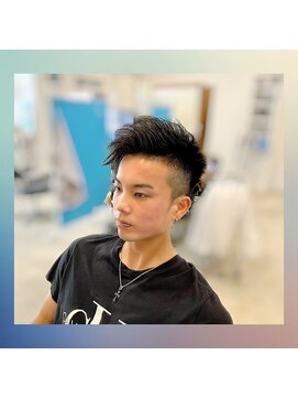 レジット メンズ ヘアサロン(LEGIT MEN's HAIR SALON) アシメアップバングスタイル