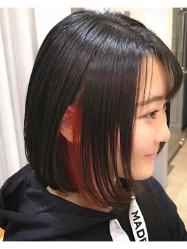 カリン 町田店(carin) イヤリングカラー☆  Natural×Red