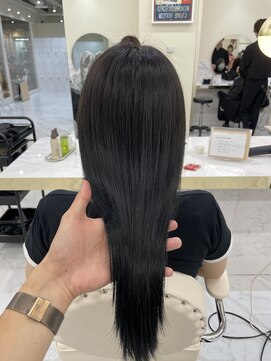 シェノン サントル(CHAINON CENTRE) グレージュ/デザインカラー/髪質改善カラー/斜めバング