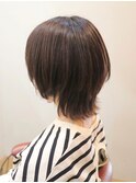 艶髪ウルフショート＆アッシュブラウン/髪質改善カラーエステ