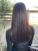 テントヘアー(tent hair) ワインレッド