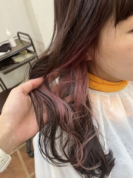 アフィネ ヘアライフデザイン(Affiner HAIR LIFE DESIGN) インナーピンク♪
