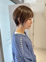 ムーン バイ ケンジ(moon by KENJE)&nbsp;hishida#丸みボブ#前下がり#ショートボブ#髪質改善
