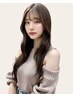 【平日限定】前髪カット+透明感カラー+超音波Tr [顔周り/前髪カット/韓国]