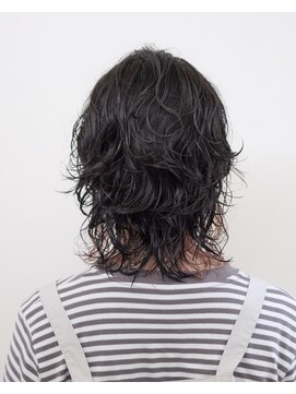 ルプラ ブリリアント(le-pla brilliant) パーマ/ウルフ/レイヤーカット/イヤリングカラー/ピンクベージュ