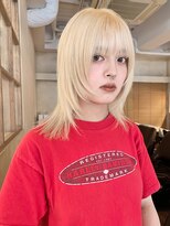 カナン(CANAAN) ハイトーン　ブリーチ　ブロンド　ウルフカット
