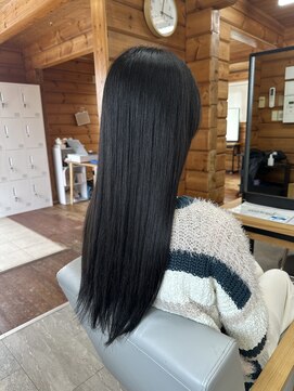 ブレイク 金沢店(BREK) ナチュラルブラックフェミニンロング