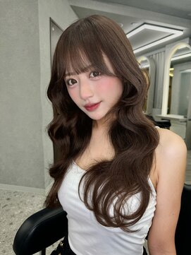 ボタン ハカタ(VOTAN hakata) 博多/顔周りカット/韓国風顔まわり/ウェーブヘア/ブラウンカラー