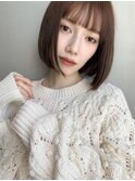 切りっぱなしボブ